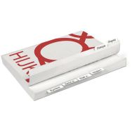 Lot de 24 Index double face, permanents, 12 x 40 mm blanc