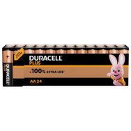 Lot de 24 Pile Alcaline AA Plus 100 % - 24 unités - Duracell