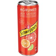Lot de 24 Soda SCHWEPPES Agrum Canette 33CL