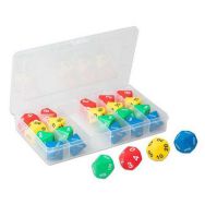 Lot de 24 dés mathématiques