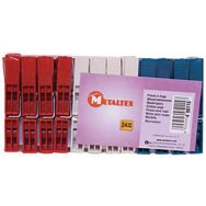 Lot de 24 pinces à linges en plastique