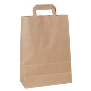 Lot de 250 sacs en papier kraft Col.:Marron H:35 cm