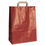Lot de 250 sacs en papier kraft Col.:Rouge H:43 cm