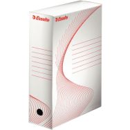 Lot de 25 Boîte archives standard 100 mm montage manuel, carton blanc