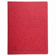 Lot de 25 Chemises de classement à ressort carte lustrée - A4-Rouge