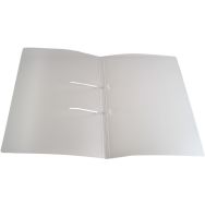 Lot de 25 Dossier de présentation UNO A4:2 attaches de reliure:transp.