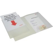 Lot de 25 Dossier offre A4 avec insert: transparent