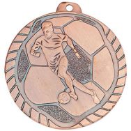Lot de 25 Médailles de foot bronze - économique - 50mm