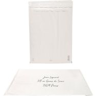 Lot de 25 Pochette 350x470 125g kraft blanc auto adhésive matelassé