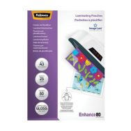 Lot de 25 Pochette de plastification A3 Fellowes Image Last 80µ