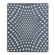 Lot de 25 Tapis d'évier design - Caoutchouc - Gris foncé