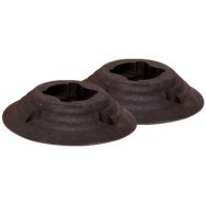 Lot de 2 2 bases en caoutchouc pour poteaux de signalisation