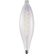 Lot de 2 Ampoule filament spiral XXL LED E27 470 lm coloris clair
