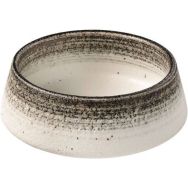 Lot de 2 Bol japonais biconique avec rebord gris - 55 cl