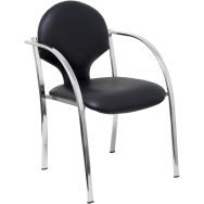 Lot de 2 Chaise Hellin en similicuir chromé lot de 2 PCE