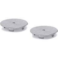 Lot de 2 couvercles de fourreau carrés 80 x 80 mm