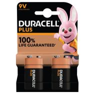 Lot de 2 Duracell Plus 100% 9V - 2 unités