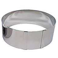 Lot de 2 Emporte pièces en cercle à entremet et à tarte haut de 9cm