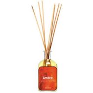 Lot de 2 Flacon senteur ambre 100 ml avec 7 bâtons en bambou