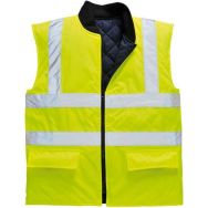 Lot de 2 Gilet haute visibilité réversible jaune Portwest T : 5XL