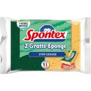 Lot de 2 Gratte-éponge stop graisse - Spontex