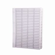 Lot de 2 Intercalaires imprimés plastifiées 100 touches A4-Blanc