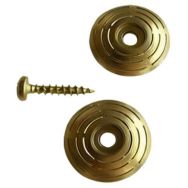 Lot de 2 Pastilles Podotactiles à visser en laiton - Wattelez