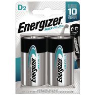 Lot de 2 Pile alcaline Max PLus D/LR20 FSB2