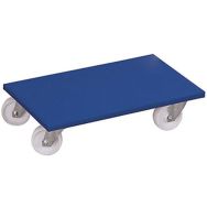 Lot de 2 Plateau roulant avec roulettes pivotantes à bandage