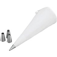 Lot de 2 Poche à décorer avec 4 douilles en inox