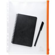 Lot de 2 Pochettes zip perforées polypropylène Exactive - A4