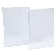 Lot de 2 Présentoir de table transparent forme L incliné A4 - Manutan