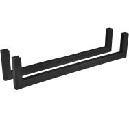Lot de 2 Protections de panneaux à visser ajustable coloris noir
