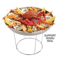 Lot de 2 Support de plateau à fruit de mer rond