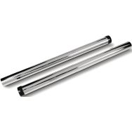 Lot de 2 Tubes d'aspiration en acier chromé