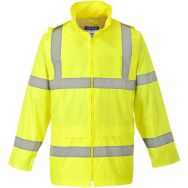 Lot de 2 Veste de pluie haute visibilité jaune Portwest T : XL