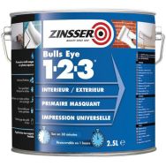 Lot de 2 Zinsser Bulls Eye 123 2,5L