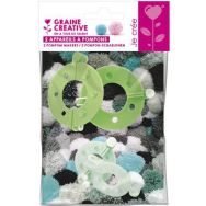 Lot de 2 appareils à fabrique à pompons Ø35 et Ø55 mm