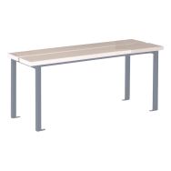 Lot de 2 bancs vestiaire lattes PVC longueur 1 et 2 mètres