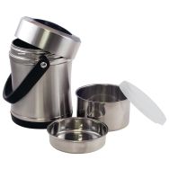 Lot de 2 boites à repas inox 1,6 L