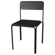 Lot de 2 chaises Bistrot assise métal