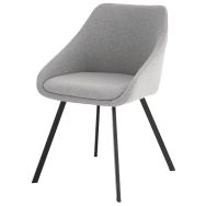 Lot de 2 chaises Lanna gris clair