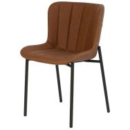 Lot de 2 chaises Mayka marron