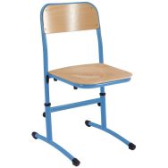 Lot de 2 chaises Nila II hauteur réglable piètement Bleu