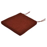 Lot de 2 coussins Galette Sunbrella tissu sienne