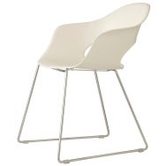 Fauteuils Lady B piètement traîneau chromé ou peint lot de 2 S-CAB