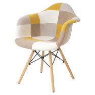 Lot de 2 fauteuils Sofie moutarde