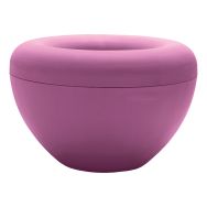 Lot de 2 jardinières extérieures Scoop FLOWER pots et support - lilas