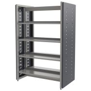 Lot de 2 joues d habillage Ellipse pour double face 1,20m en métal anthracite