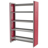 Lot de 2 joues d habillage Ellipse pour simple face 1,50m en métal rouge